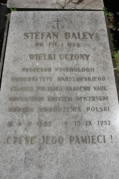 Zdjęcie grobu Stefan Baley (2)