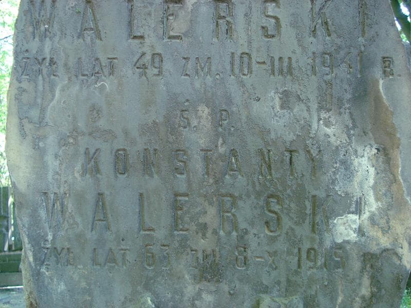 Zdjęcie grobu Aleksander Walerski (2)