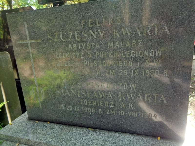 Zdjęcie grobu Stanisława Kwarta (2)