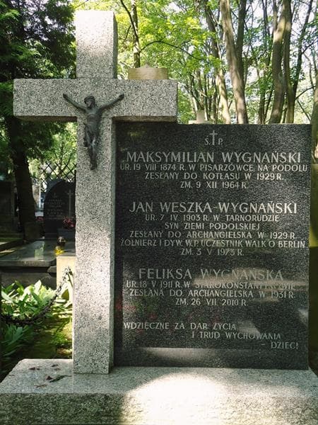 Zdjęcie grobu Feliksa Wygnańska (2)
