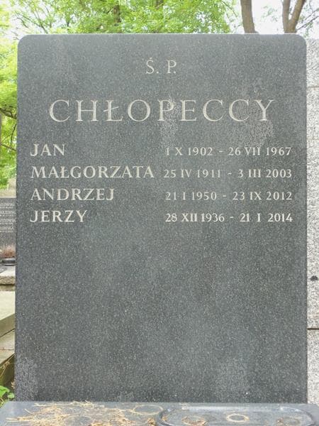Zdjęcie grobu Jan Chłopecki (2)
