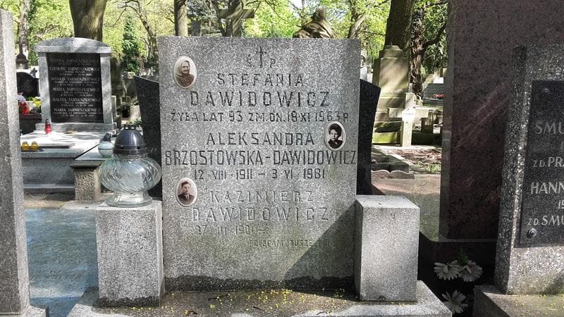 Zdjęcie grobu Stefania Dawidowicz (1)