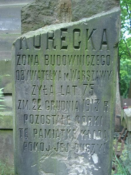 Zdjęcie grobu ... Kurecka (2)