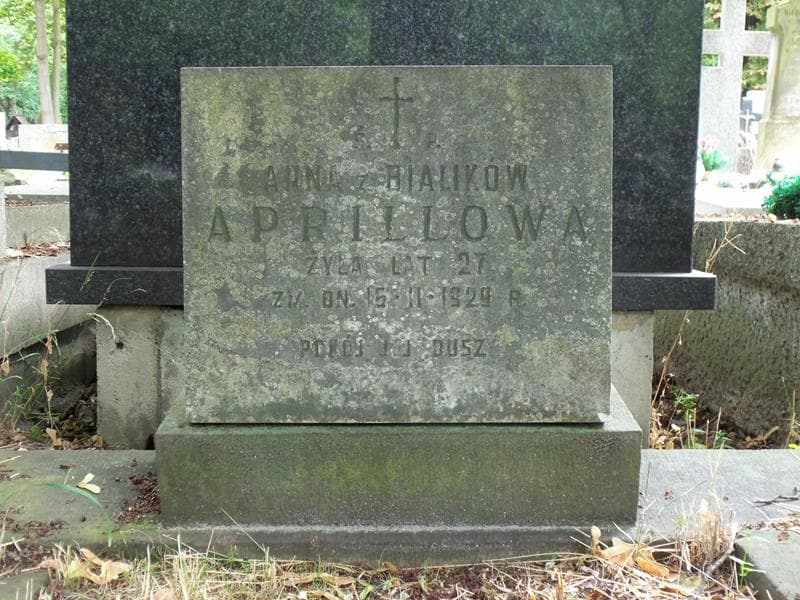 Zdjęcie grobu Anna Aprillowa (2)