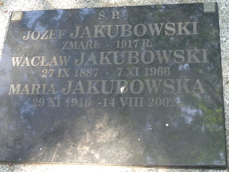 Zdjęcie grobu Wacław Jakubowski (2)
