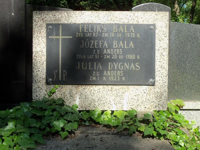 Zdjęcie grobu Józefa Bala (2)