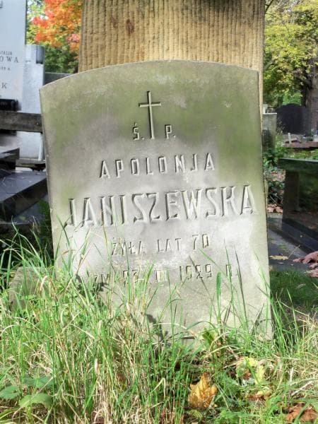 Zdjęcie grobu Apolonja Janiszewska (2)