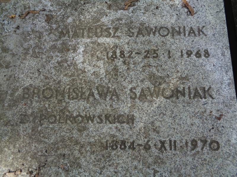 Zdjęcie grobu Bronisława Sawoniak (2)