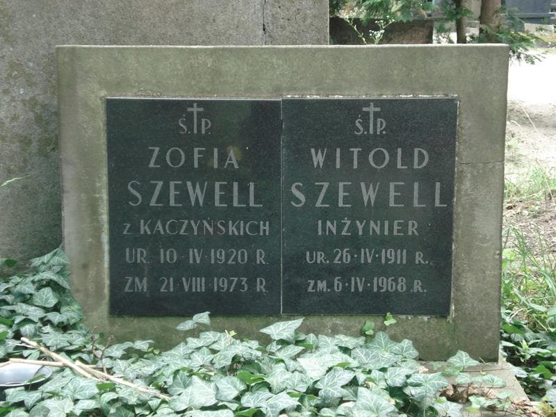 Zdjęcie grobu Witold Szewell (1)