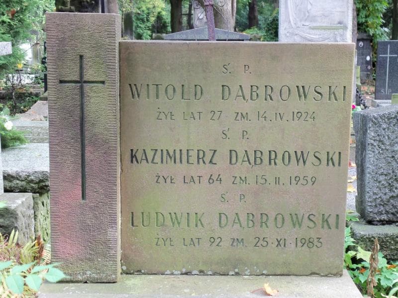 Zdjęcie grobu Witold Dąbrowski (2)