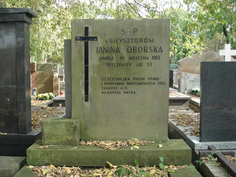 Zdjęcie grobu Janina Oborska (2)
