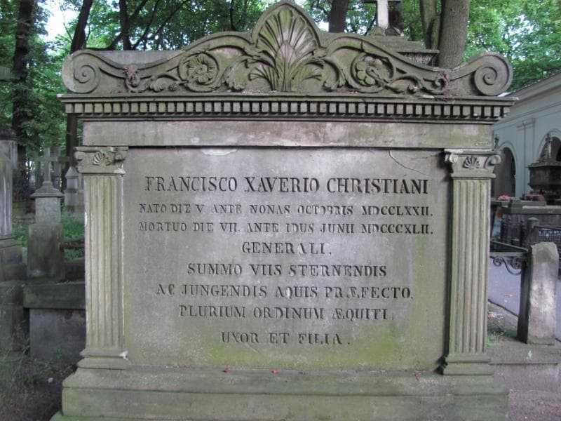 Zdjęcie grobu Francisco Xaviero Christiani (1)