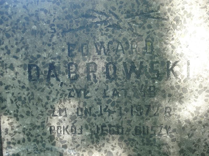 Zdjęcie grobu Edward Dabrowski (2)