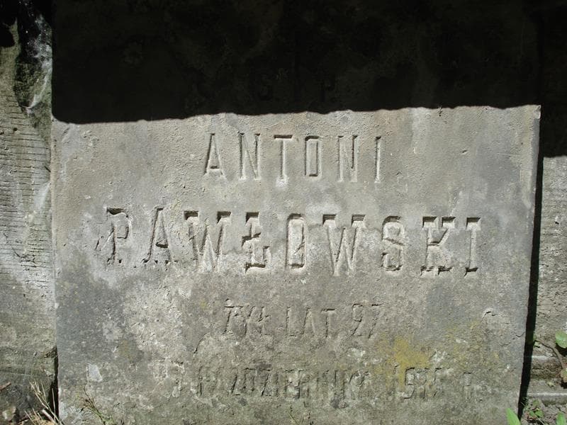 Zdjęcie grobu Antoni Pawłowski (2)