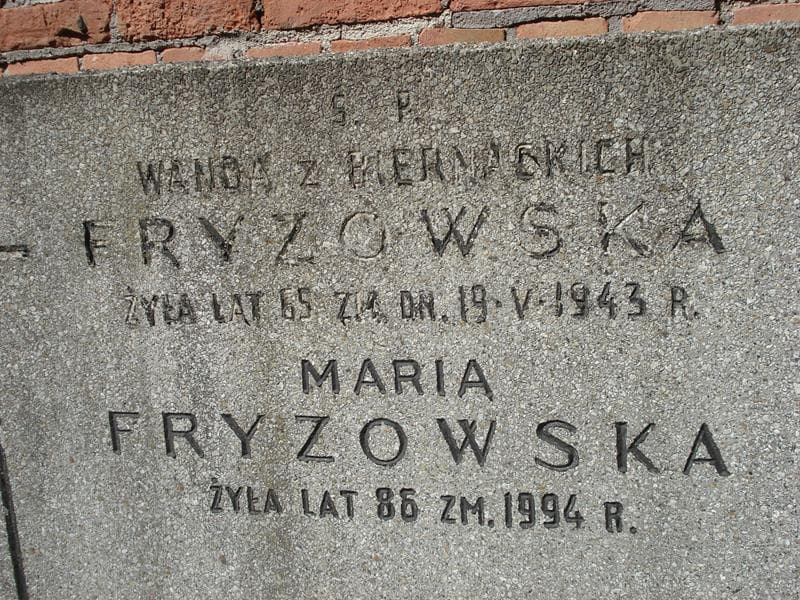 Zdjęcie grobu Wanda Fryzowska (2)
