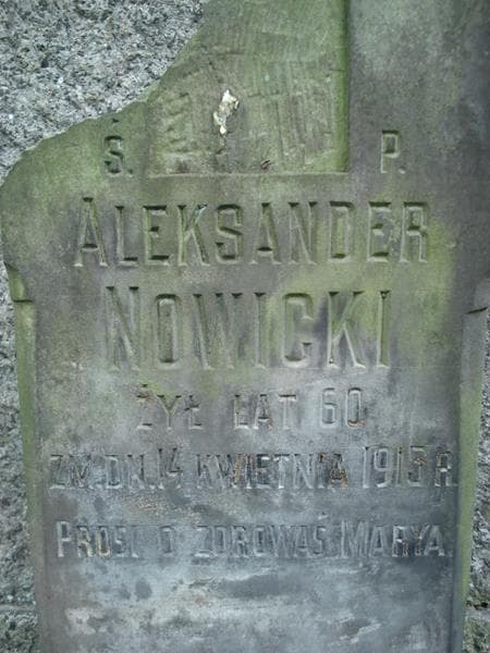 Zdjęcie grobu Aleksander Nowicki (2)