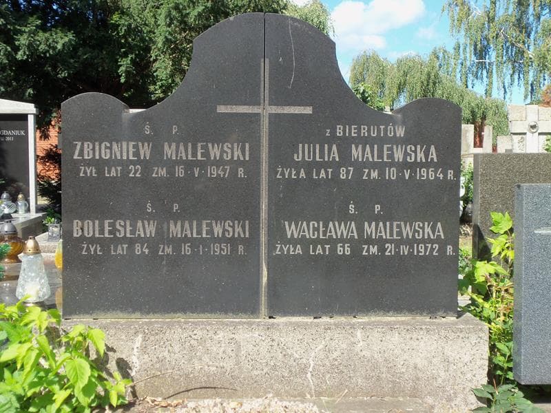 Zdjęcie grobu Wacława Malewska (2)