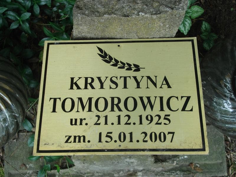Zdjęcie grobu Anonim / Krystyna Tomorowicz (2)