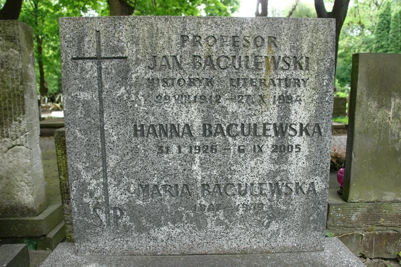 Zdjęcie grobu Jan Baculewski (2)