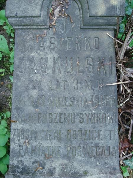 Zdjęcie grobu Jasieńko Jaskulski (2)