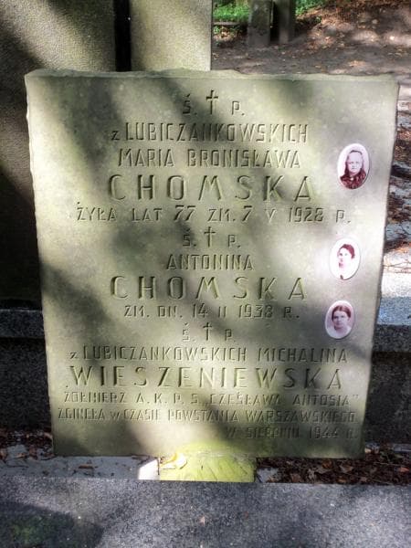 Zdjęcie grobu Maria Bronisława Chomska (2)
