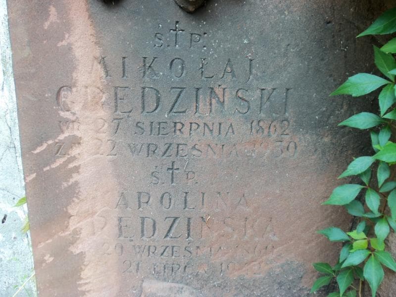 Zdjęcie grobu Mikołaj Grędziński (2)
