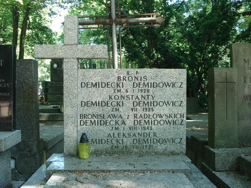 Zdjęcie grobu Bronisława Demidecka Demidowicz (1)