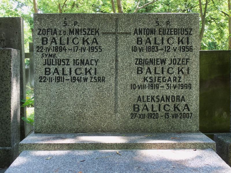 Zdjęcie grobu Zofia Balicka (2)
