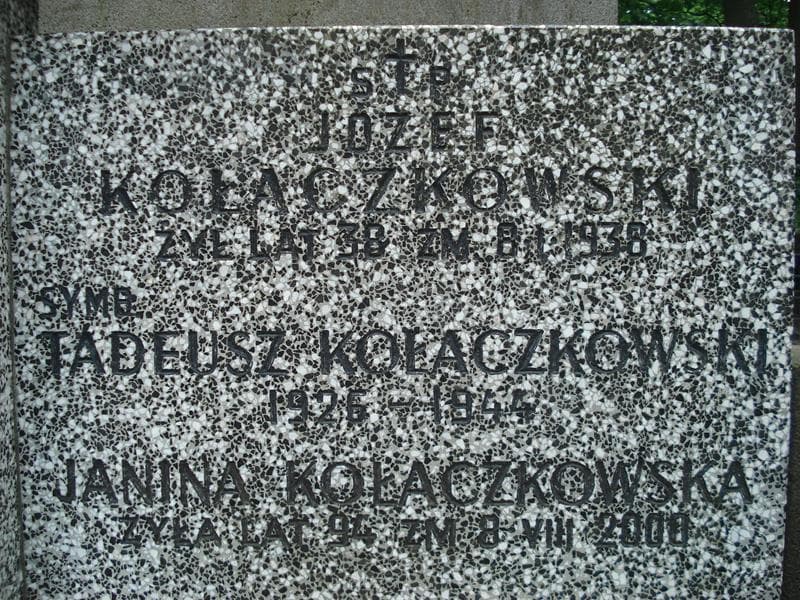 Zdjęcie grobu Józef Kołaczkowski (2)