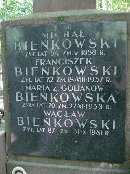 Zdjęcie grobu Michał Bieńkowski (2)