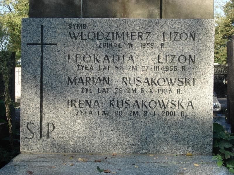 Zdjęcie grobu Leokadia Lizoń (2)