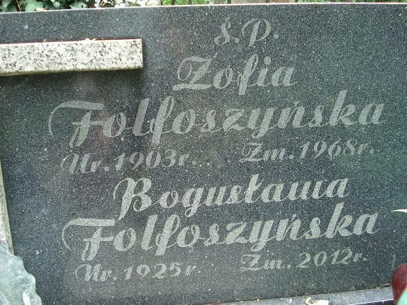 Zdjęcie grobu Bogusława Folfoszyńska (2)