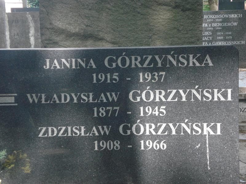 Zdjęcie grobu Janina Górzyńska (2)