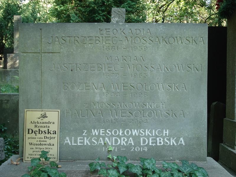 Zdjęcie grobu Leokadia Jastrzębiec-Mossakowska (2)