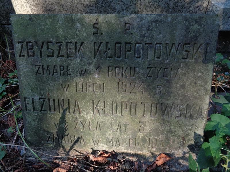 Zdjęcie grobu Elżunia Kłopotowska (2)