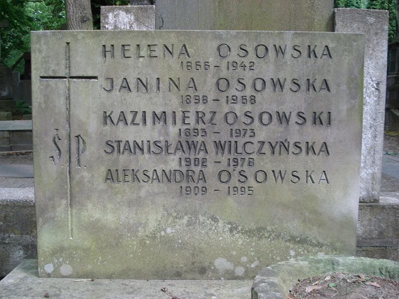 Zdjęcie grobu Aleksandra Osowska (2)