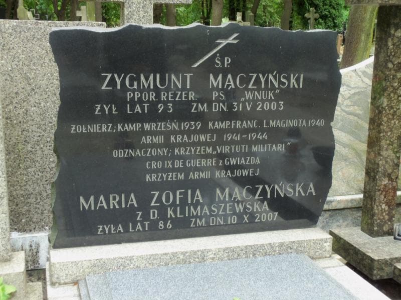 Zdjęcie grobu Maria Zofia Mączyńska (2)