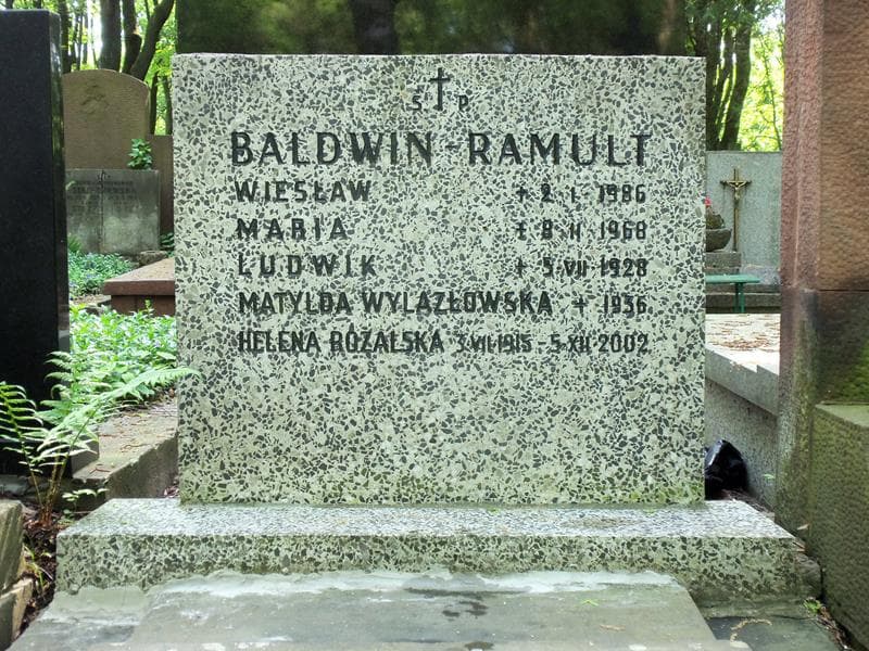 Zdjęcie grobu Ludwik Baldwin - Ramult (2)