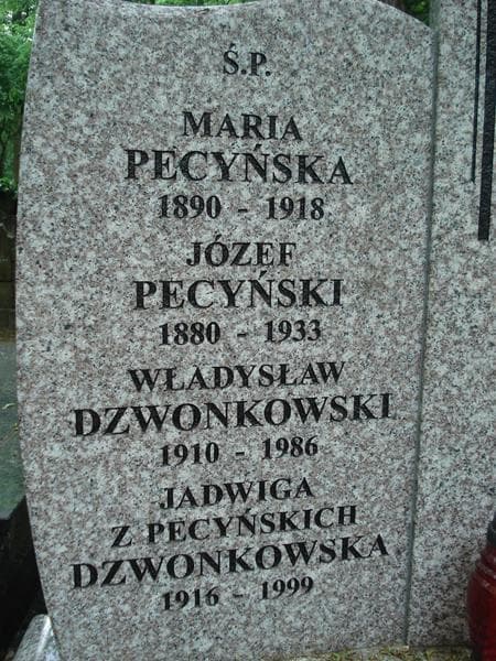 Zdjęcie grobu Józef Pecyński (2)