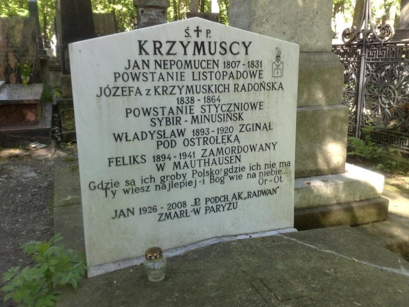 Zdjęcie grobu Jan Nepomucen Krzymuski (2)