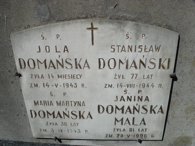 Zdjęcie grobu Janina Urszula Laryssa Domańska (2)