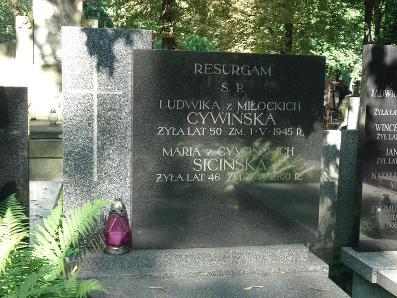 Zdjęcie grobu Ludwika Cywińska (1)