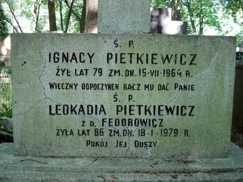 Zdjęcie grobu Leokadia Pietkiewicz (2)
