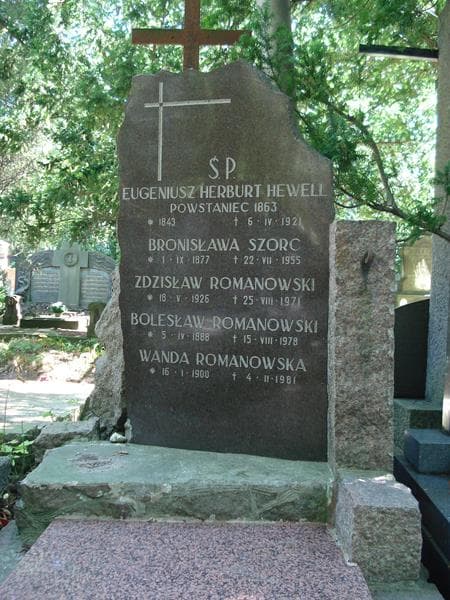 Zdjęcie grobu Eugeniusz Herburt Hewell (2)