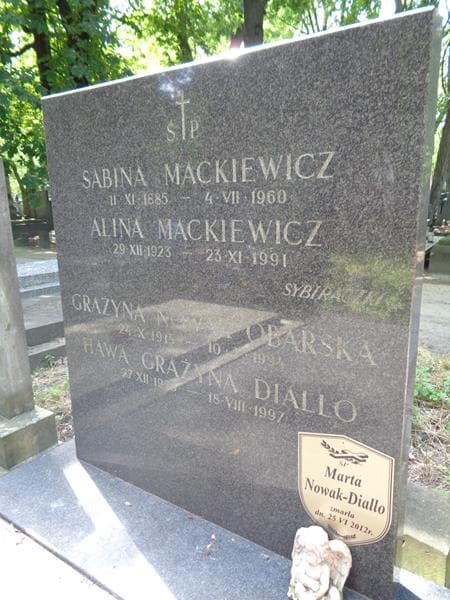 Zdjęcie grobu Grażyna Nowak-Obarska (2)