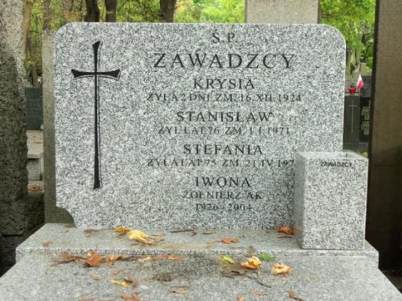Zdjęcie grobu Stefania Zawadzka (2)
