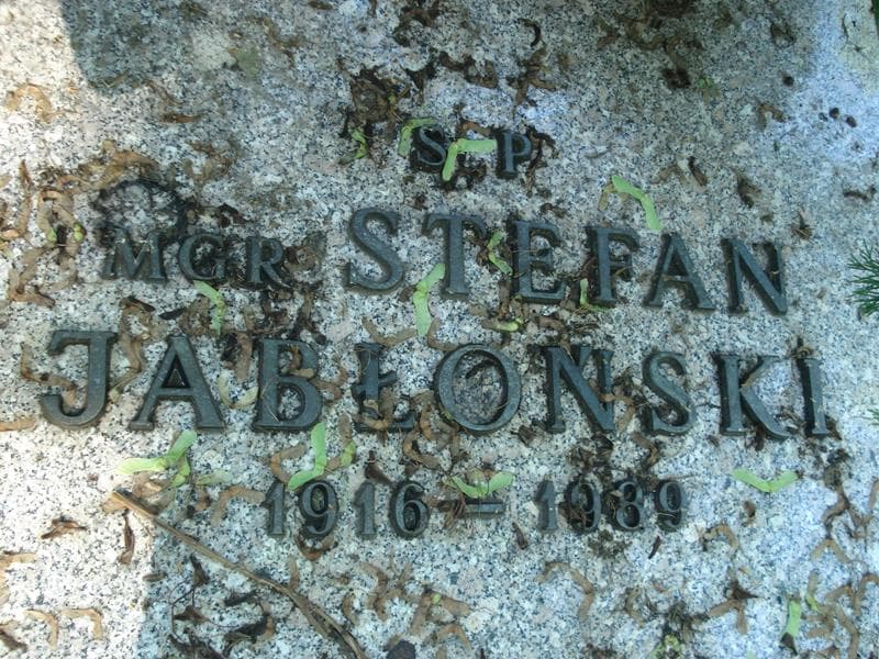 Zdjęcie grobu Stefan Jabłoński (1)