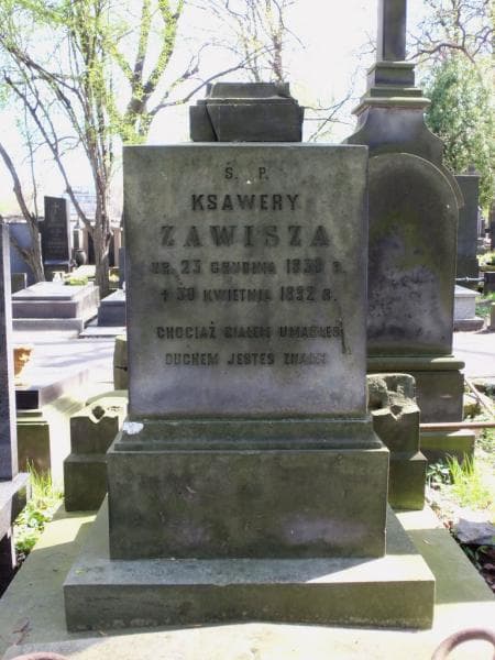Zdjęcie grobu Ksawery Zawisza (2)