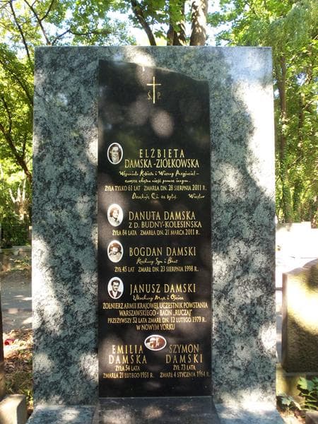Zdjęcie grobu Elżbieta Damska - Ziółkowska (2)