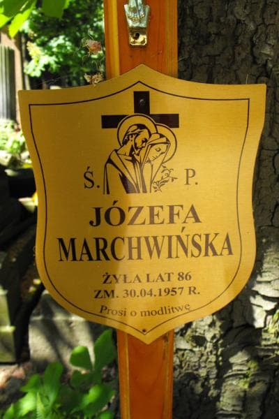 Zdjęcie grobu Józefa Marchwińska (2)